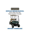 EZGO Fleet Freedom Shuttle TXT Gas Service Manual PDF service repair manual cover