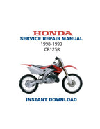 Honda CR125R Service Manual PDF service repair manual cover