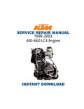 KTM 400 520 620 640 660 LC4 Engine Service Manual PDF service repair manual cover