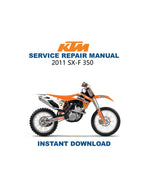 KTM SXF 350 Service Manual PDF service repair manual cover