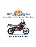 KTM 950 990 LC8 Engine Service Manual PDF service repair manual cover
