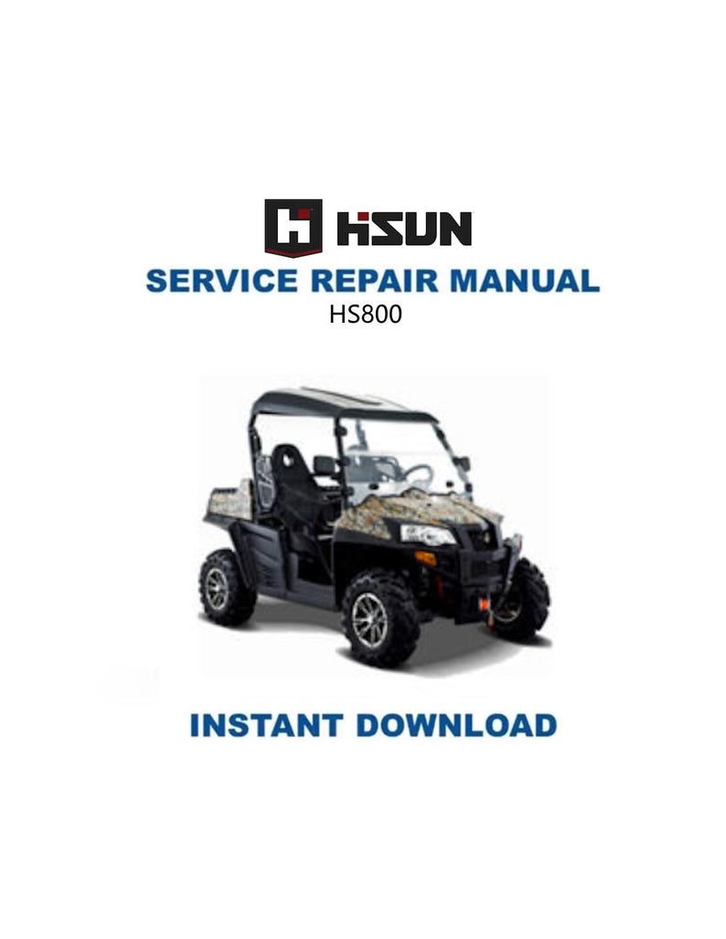 HiSun HS800 Service Manual PDF service repair manual cover