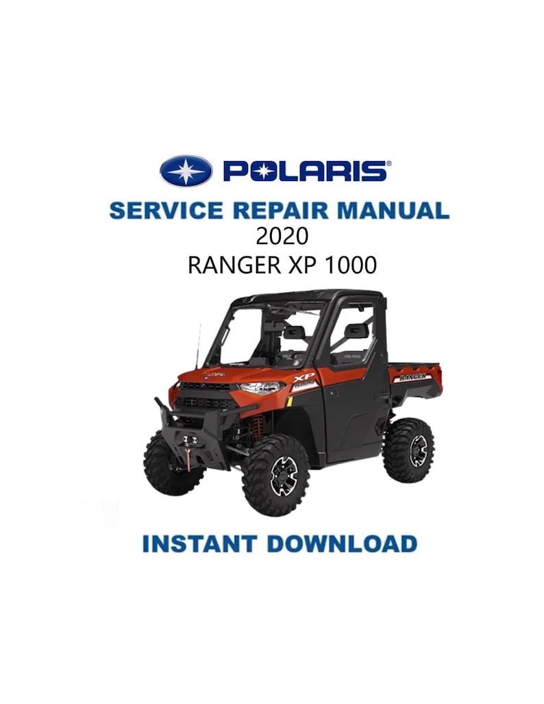 Polaris Ranger XP 1000 Service Manual PDF service repair manual cover