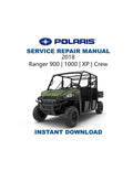 Polaris Ranger 900 1000 XP Crew Service Manual PDF service repair manual cover