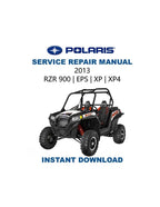 Polaris RZR 900 Service Manual PDF service repair manual cover