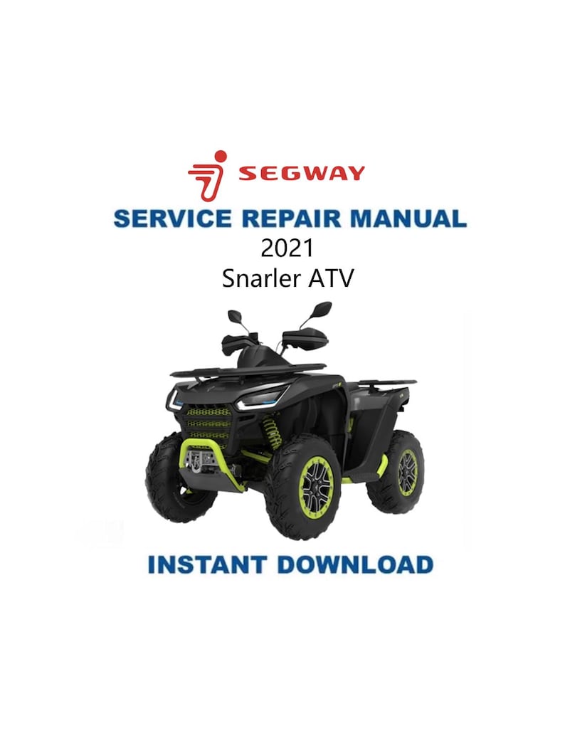 Segway Snarler Service Manual PDF service repair manual cover