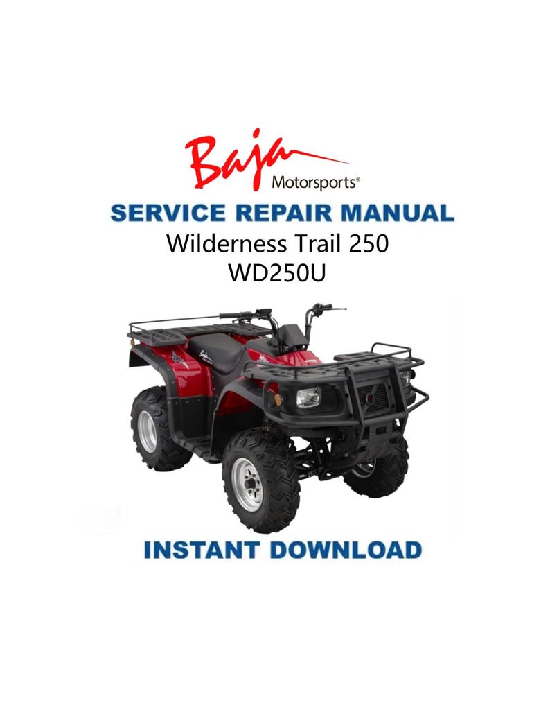Baja 250 Service Manual PDF service repair manual cover