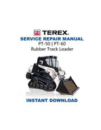 Terex PT 50 60 Rubber Track Loader Service Manual PDF service repair manual cover