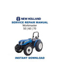 New Holland Workmaster 50 60 70 Tractor Service Manual PDF service repair manual cover