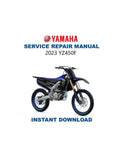 Yamaha YZ450FP Service Manual PDF service repair manual cover