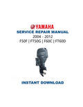 Yamaha F50F FT50G F60C FT60D Service Manual PDF service repair manual cover