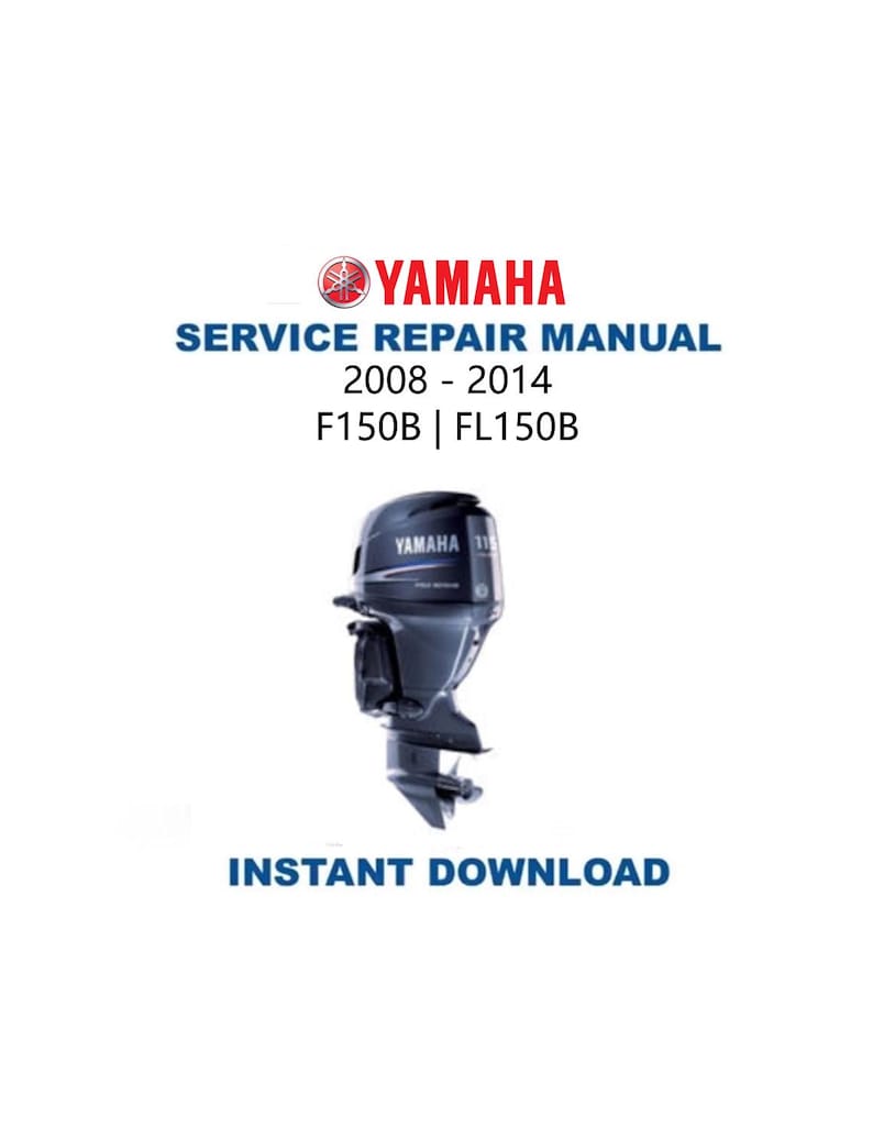 Yamaha F150 FL150 Service Manual PDF service repair manual cover