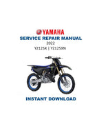Yamaha YZ 125 Service Manual PDF service repair manual cover