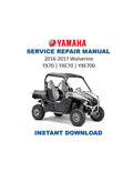 Yamaha Wolverine YX70 YXE70 YXE700 Service Manual PDF service repair manual cover