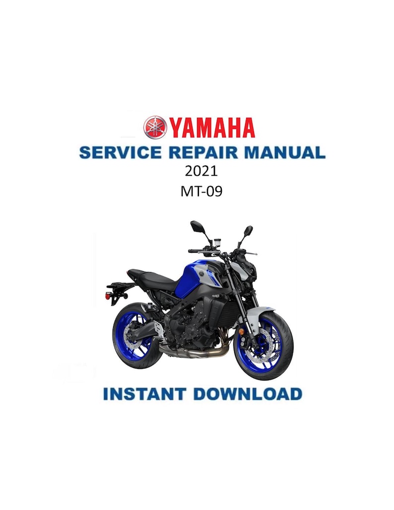 Yamaha MT09 FZ09 Service Manual PDF service repair manual cover