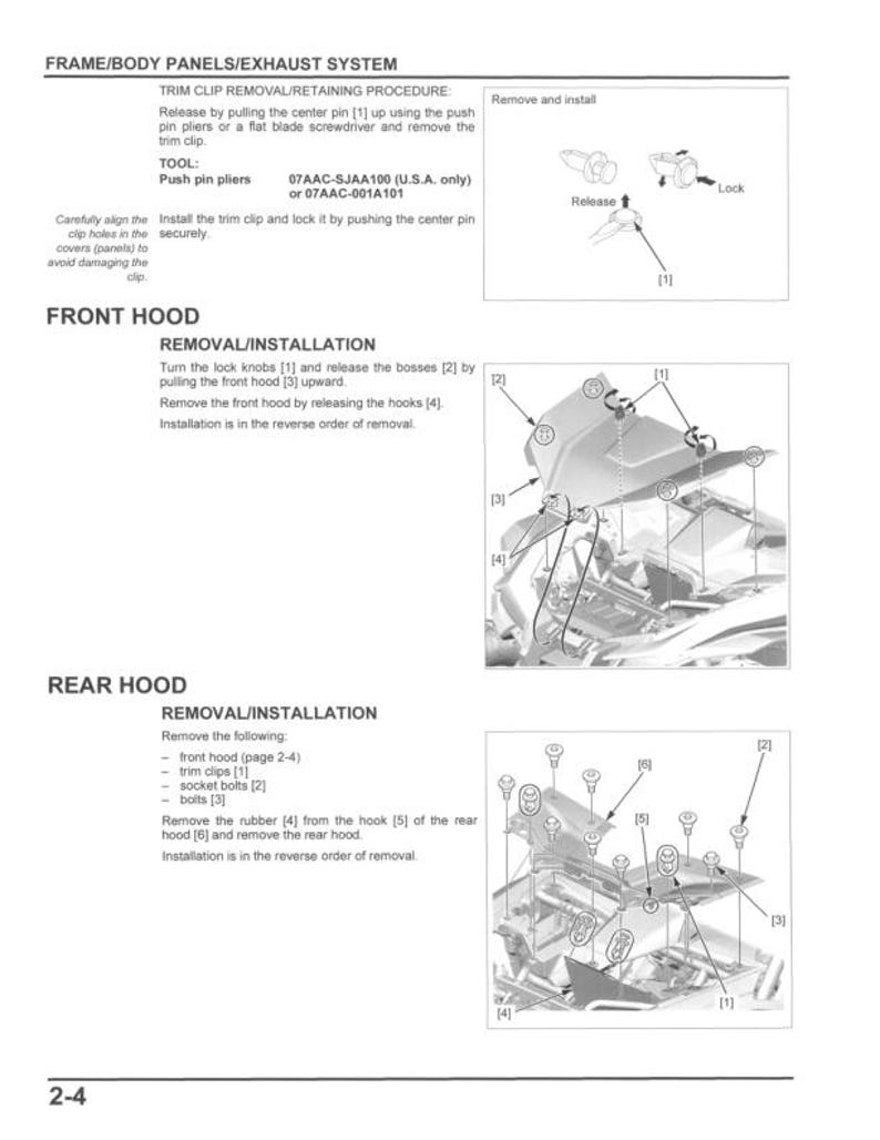 Honda Talon 1000 Service Manual service manual preview page 7