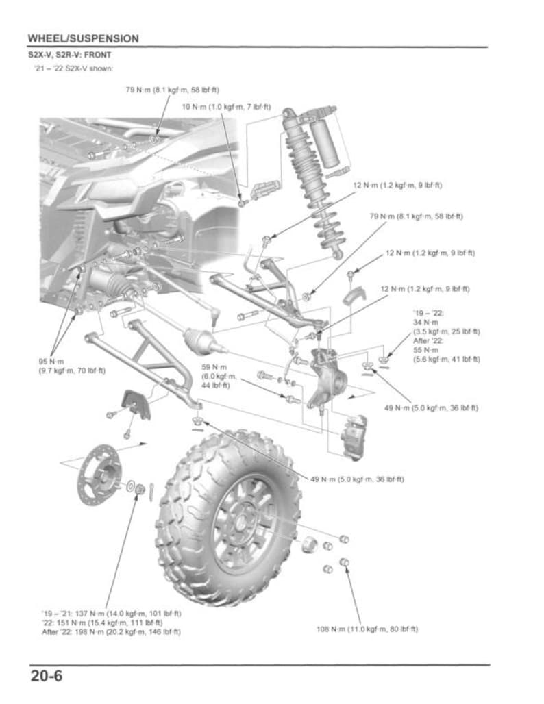 Honda Talon 1000 Service Manual service manual preview page 10