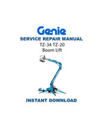 Genie TZ 34 20 Boom Lift Service Manual PDF service repair manual cover