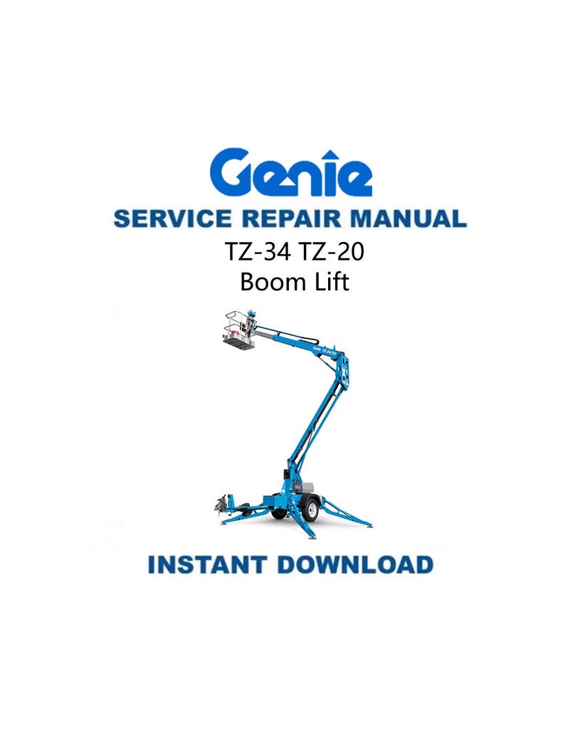 Genie TZ 34 20 Boom Lift Service Manual PDF service repair manual cover