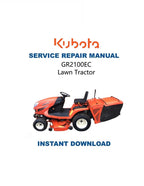 Kubota GR 2100 EC Mower Service Repair Manual PDF service repair manual cover