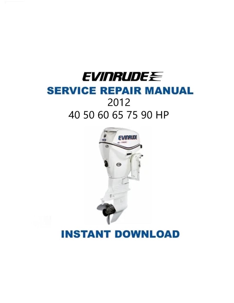 Evinrude 40 50 60 65 75 90 Service Manual PDF service repair manual cover