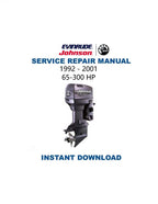 Johnson Evinrude 65 - 300 HP Service Manual PDF service repair manual cover