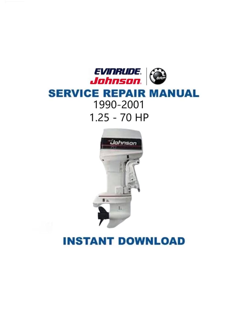 Johnson Evinrude 1.25 - 70 HP Service Manual PDF service repair manual cover