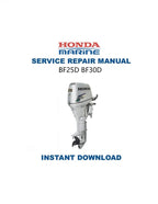 Honda BF25D BF30D Service Manual PDF service repair manual cover