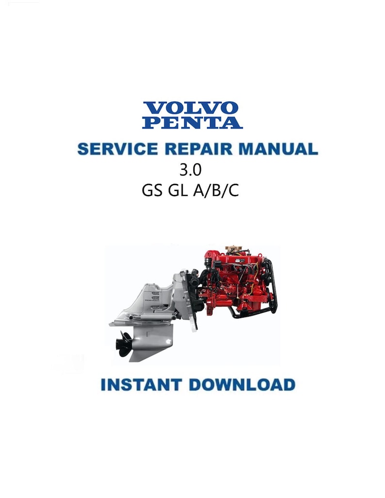 Volvo Penta 3.0 Service Manual PDF service repair manual cover