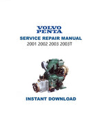Volvo Penta 2001 2002 2003 2003T Service Manual PDF service repair manual cover