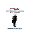 Mercury Mariner 40 45 50 Outboard Service Manual PDF service repair manual cover