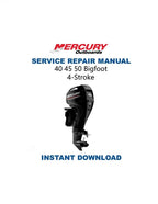 Mercury Mariner 40 45 50 Outboard Service Manual PDF service repair manual cover