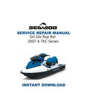 Seadoo GTI GTX RXP Service Manual PDF service repair manual cover
