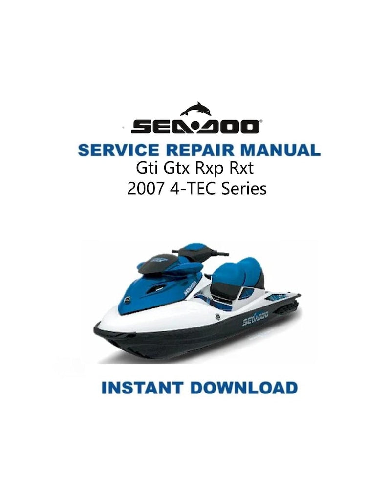 Seadoo GTI GTX RXP Service Manual PDF service repair manual cover