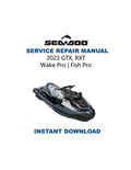 Seadoo GTX RXT Service Manual PDF service repair manual cover