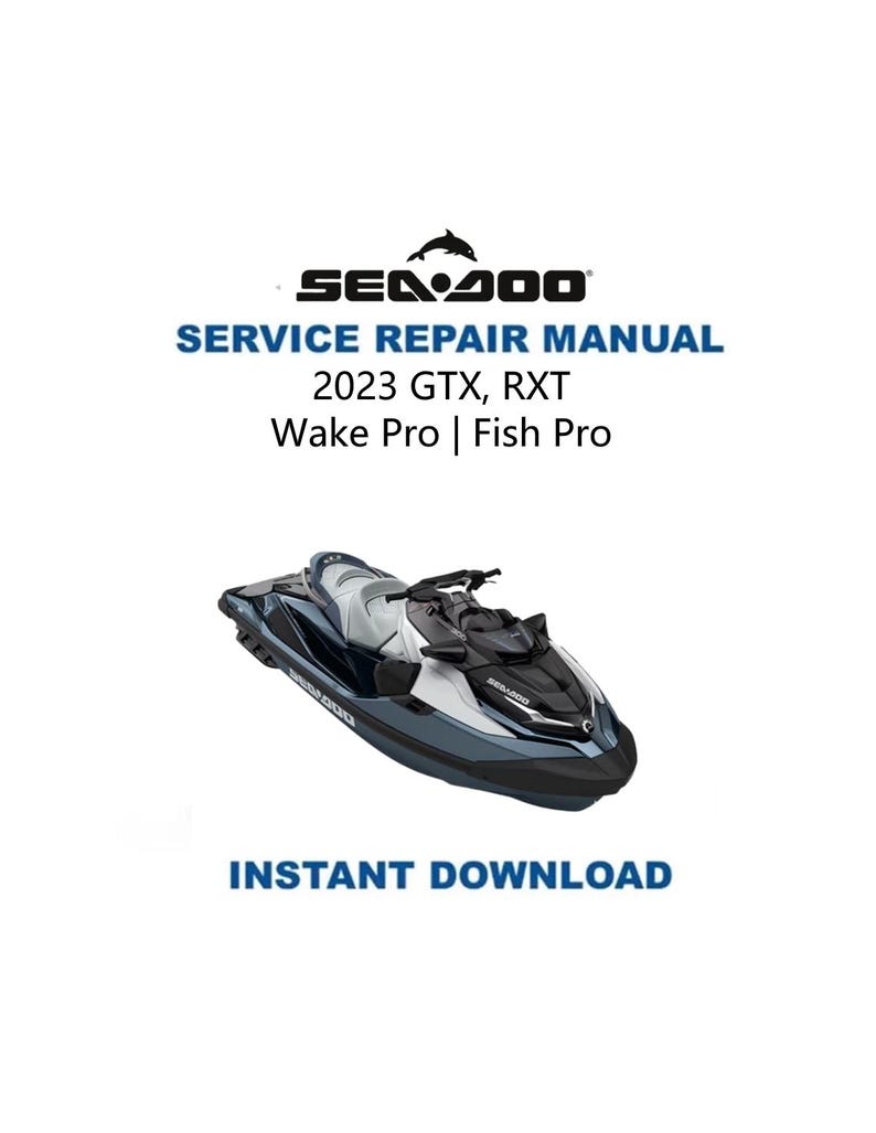 Seadoo GTX RXT Service Manual PDF service repair manual cover