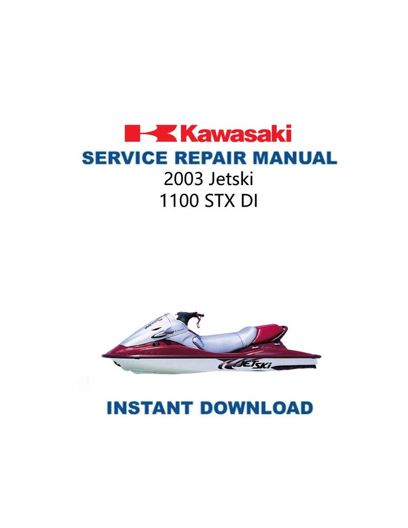 Kawasaki Jetski 1100 Service Manual PDF service repair manual cover