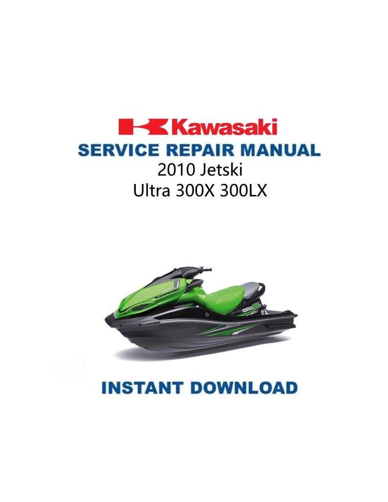 Kawasaki Jetski Ultra 300X 300LX Service Manual PDF service repair manual cover