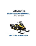 2013-2016 Skidoo REV 600 800 Service Manual PDF service repair manual cover