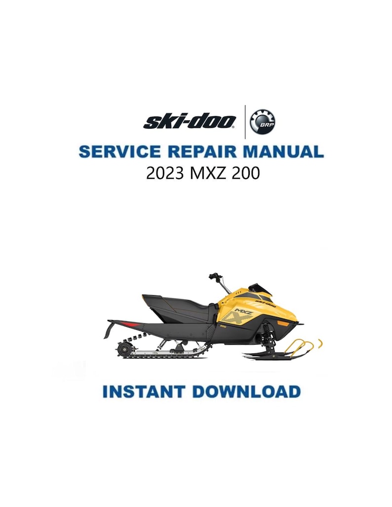 2023 Skidoo MXZ200 Service Manual PDF service repair manual cover