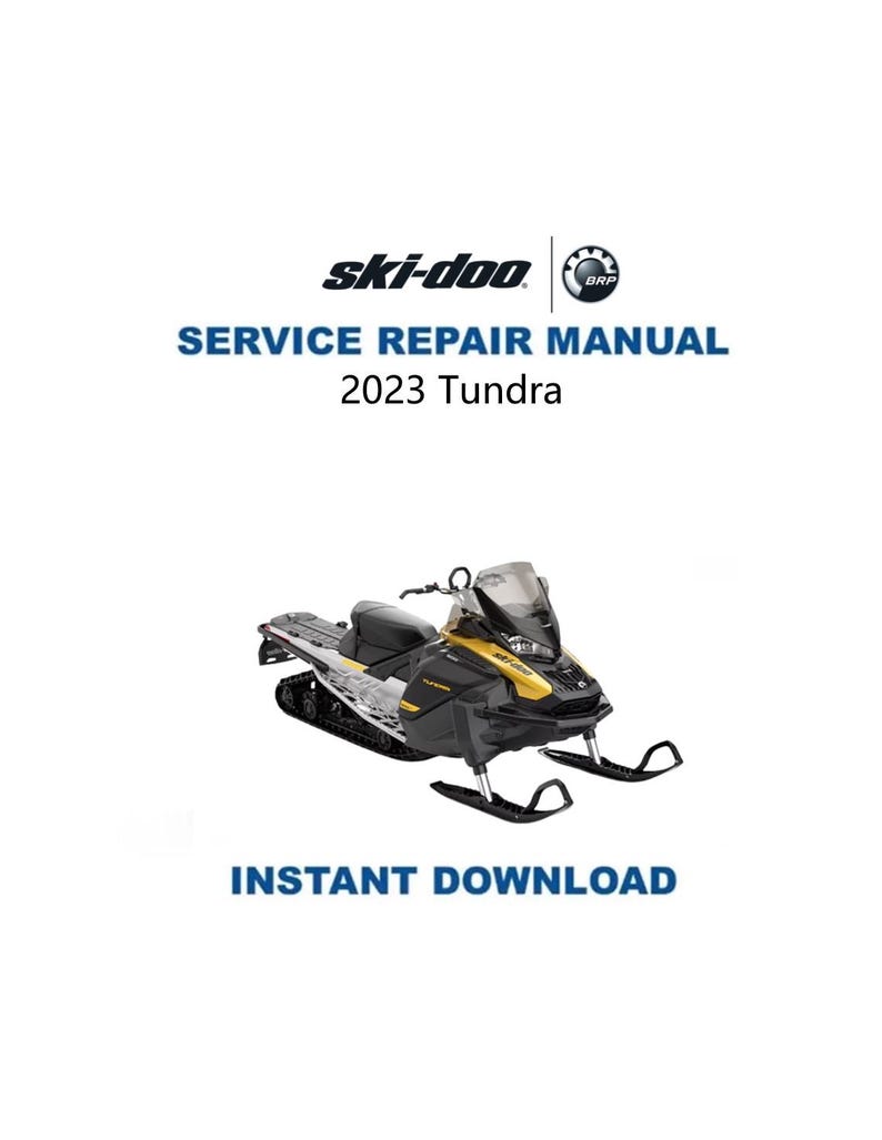 2023 Skidoo Tundra 600 900 Service Manual PDF service repair manual cover
