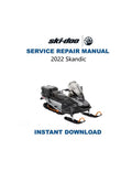 2022 Skidoo Skandic 600 900 Service Manual PDF service repair manual cover
