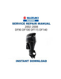 Suzuki DF90 DF100 DF115 DF140 Service Manual PDF service repair manual cover