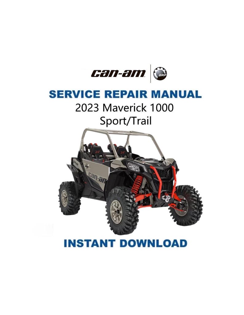 Can Am Maverick 1000 Sport Trail Service Manual PDF service repair manual cover