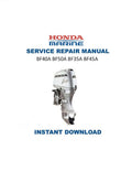 Honda BF40A BF50A Service Manual PDF service repair manual cover