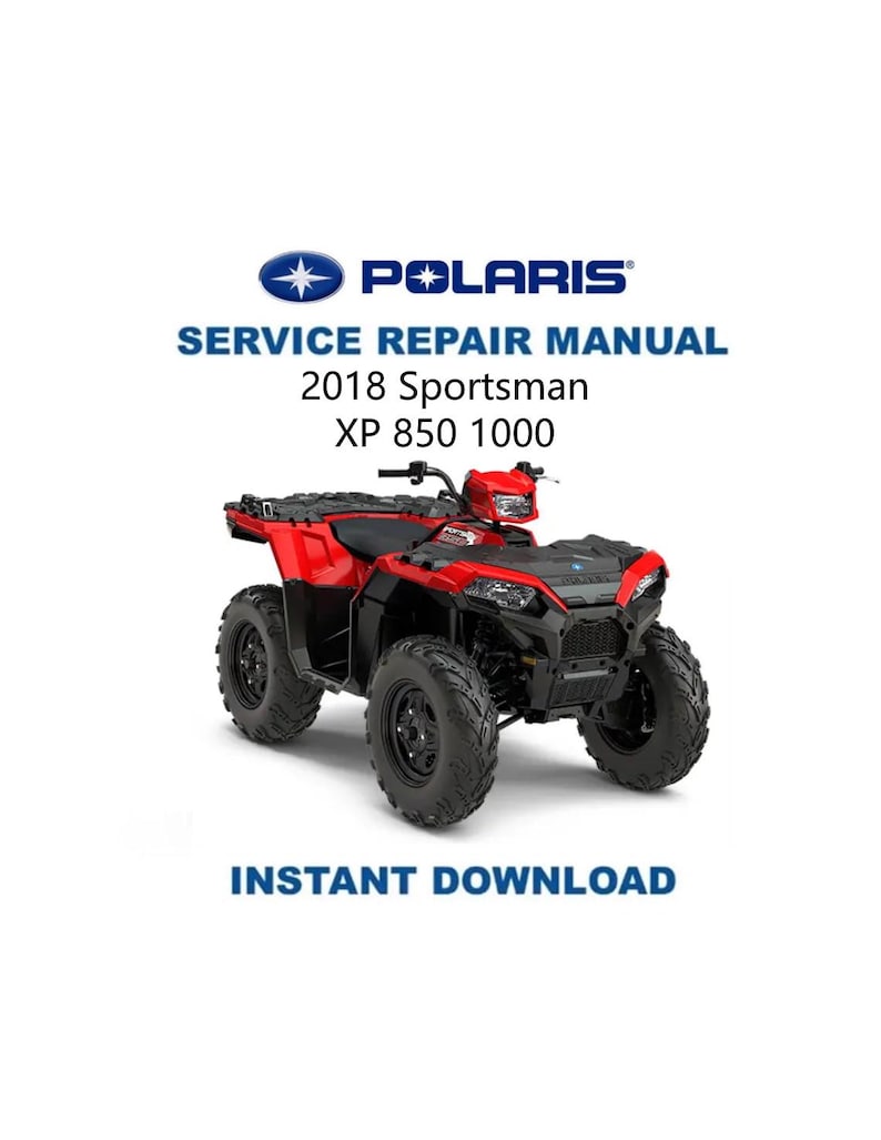 Polaris Sportsman XP 850 1000 Service Manual PDF service repair manual cover
