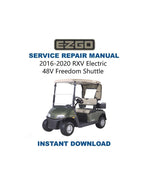 EZGO RXV Electric Service Manual PDF service repair manual cover