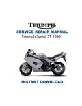 Triumph Sprint ST1050 Service Manual PDF service repair manual cover