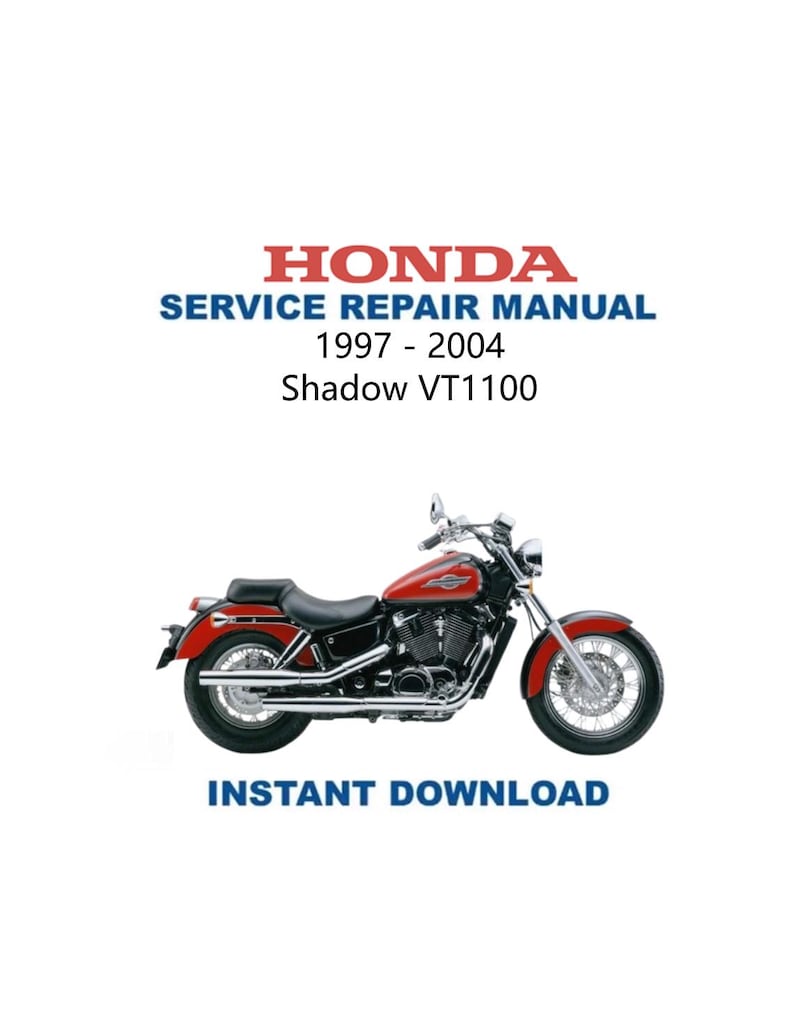 Honda Shadow VT1100 Service Manual PDF service repair manual cover