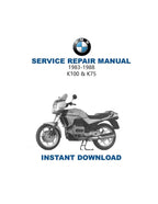 BMW K75 K100 LT RT 740 987 Service Manual PDF service repair manual cover